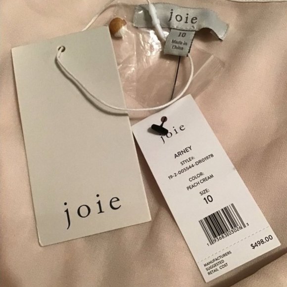 SOLD -JOIE ARNEY SILK FLORAL HALTER MIDI DRESS NWT - Picture 9 of 9